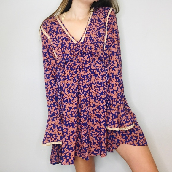 Free People Dresses & Skirts - Free People floral lace vintage style dress